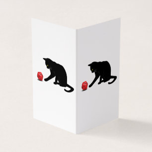 Cat Rolling Dice RPG Role Playing Games Gaming Lov