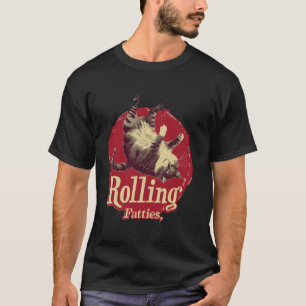 Cat Rolling Fatties Humour Meme T-Shirt