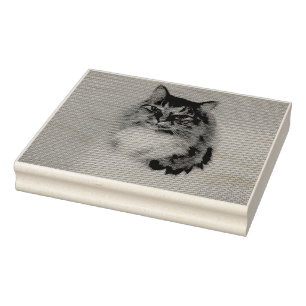Cat Rubber Stamp