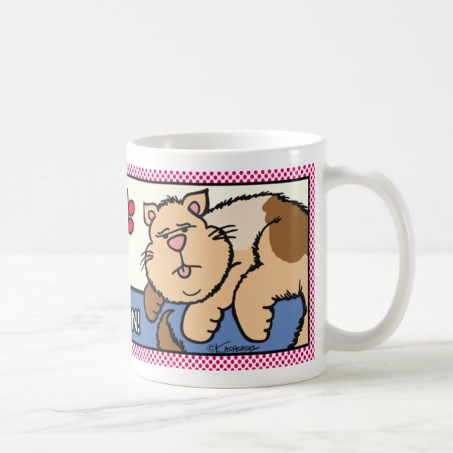 Cat Rules: Ignoring Someone... Coffee Mug (Right)