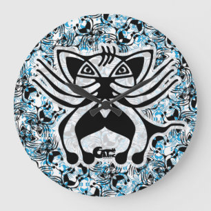 CAT RUSTIC / RUSTIC CAT By Masanser Large Clock