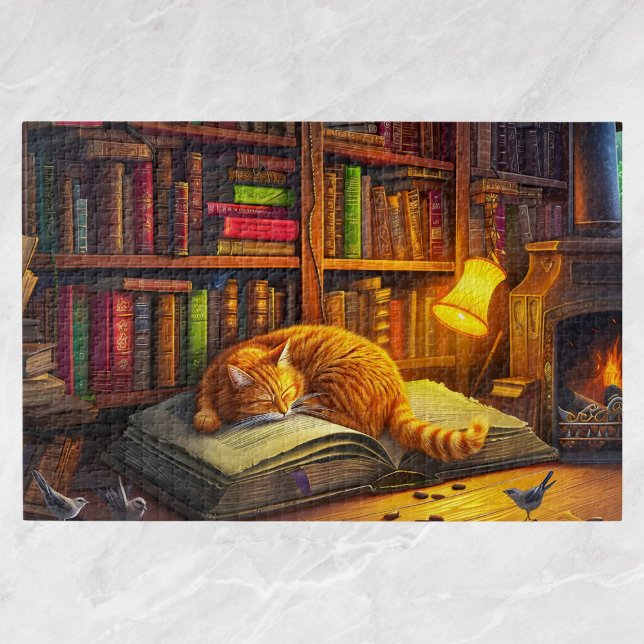 Cat’s Daydream Cute Kitten Gift for Cat Lover Jigsaw Puzzle (Creator Uploaded)