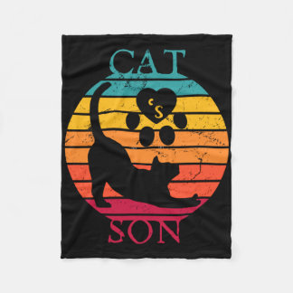 Cat;s Son Fleece Blanket