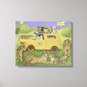 Cat Safari Canvas Print