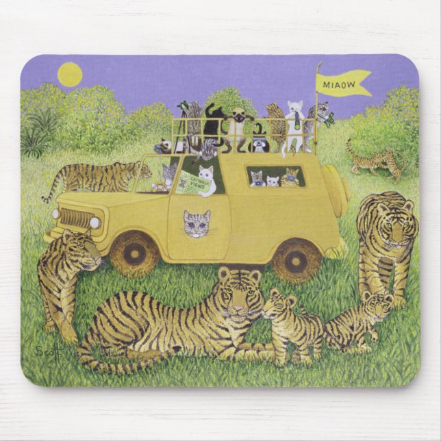 Cat Safari Mouse Mat (Front)