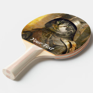 Cat Samurai. Personalise.  Ping Pong Paddle