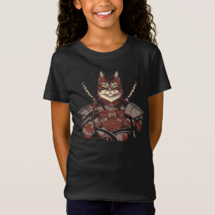 Cat Samurai Warrior Japanese T-Shirt