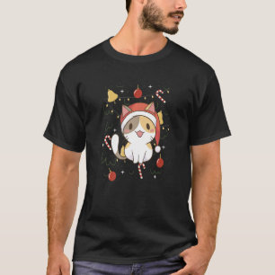 Cat Santa Ugly Christmas Cat Owner Santa Cat T-Shirt