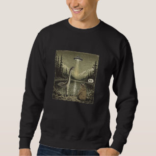 Cat Sasquatch Loch Ness Monster Introvert Alien UF Sweatshirt