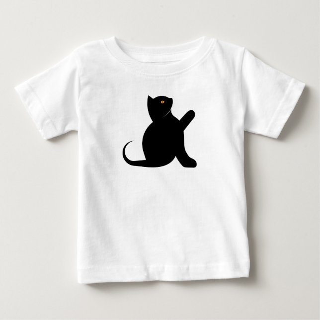 Cat Saying Hello Baby T-Shirt (Front)