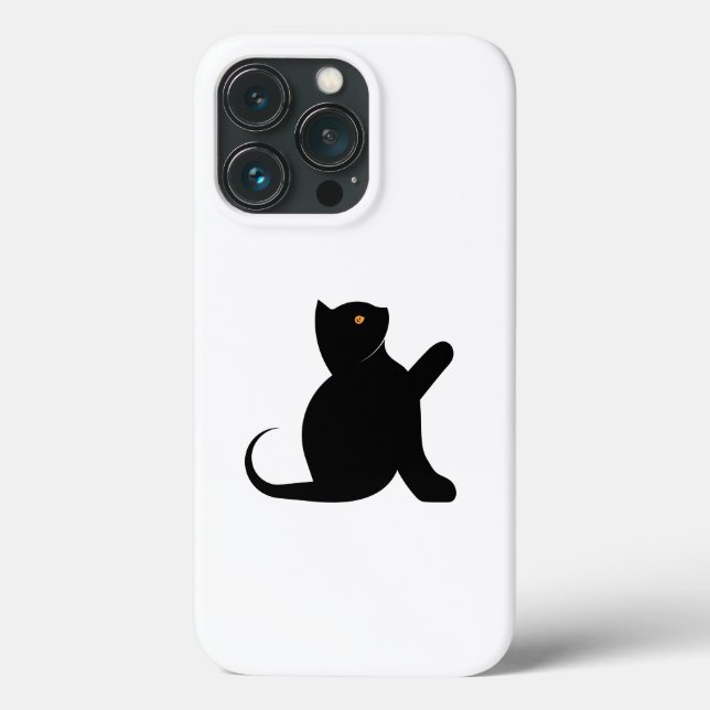 Cat Saying Hello Case-Mate iPhone Case (Back)