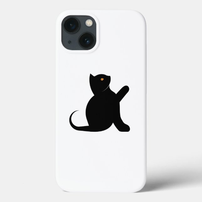 Cat Saying Hello Case-Mate iPhone Case (Back)