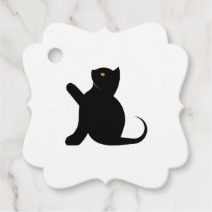 Cat Saying Hello Favour Tags