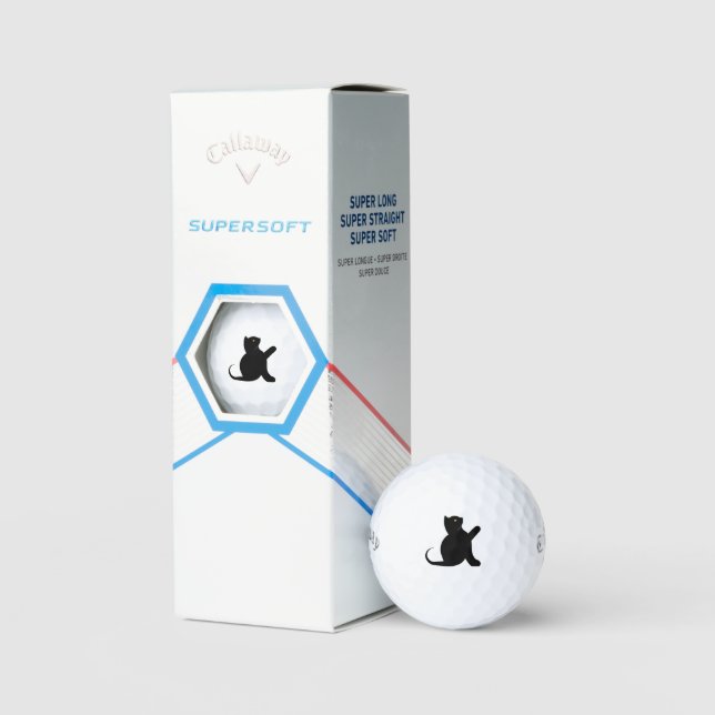 Cat Saying Hello Golf Balls (Packaging)