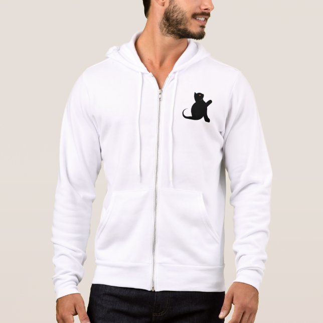Cat Saying Hello Hoodie (Front)