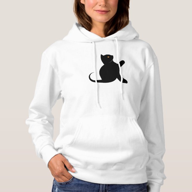 Cat Saying Hello Hoodie (Front)