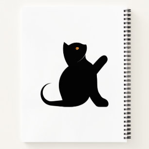 Cat Saying Hello Notebook