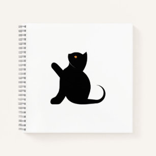 Cat Saying Hello Notebook