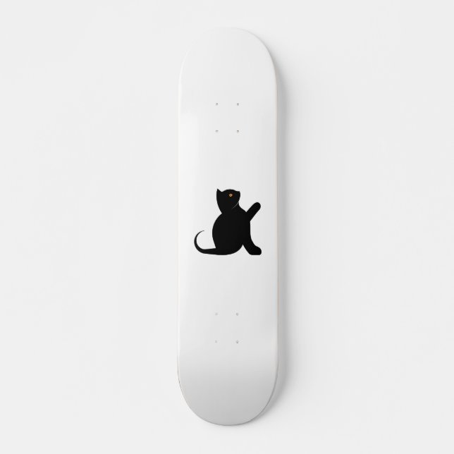 Cat Saying Hello Skateboard (Front)