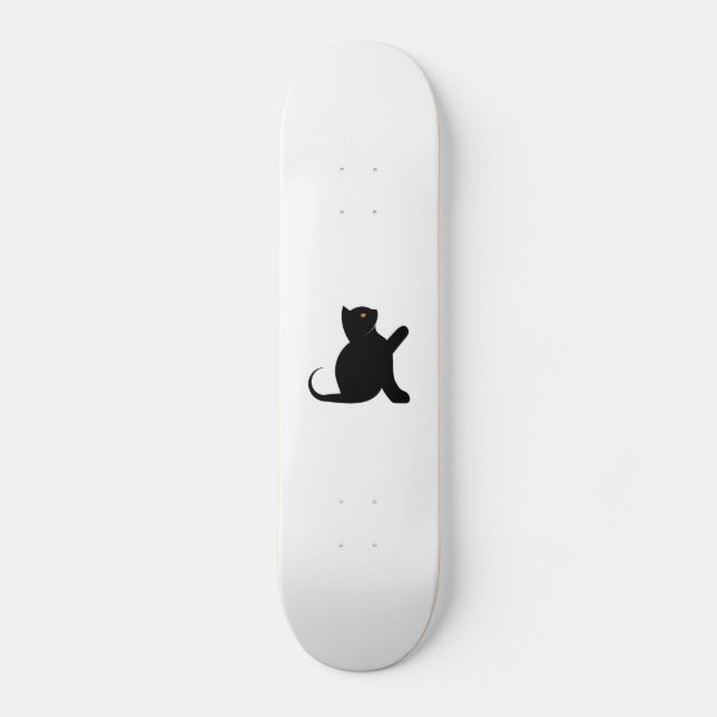 Cat Saying Hello Skateboard (Front)