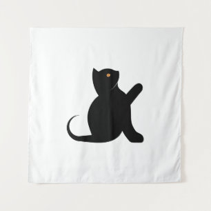 Cat Saying Hello Tapestry