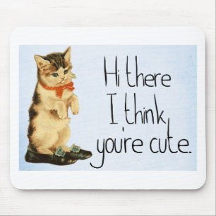 Cat Saying Mouse Mat