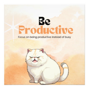 Cat saying photo print