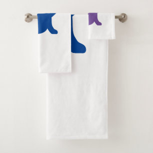 Cat Says Hello Bath Towel Set