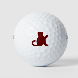 Cat Says Hello Golf Balls