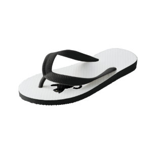 Cat Says Hello Kid's Flip Flops