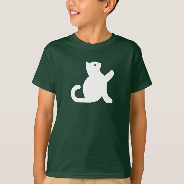 Cat Says Hello T-Shirt (Front)