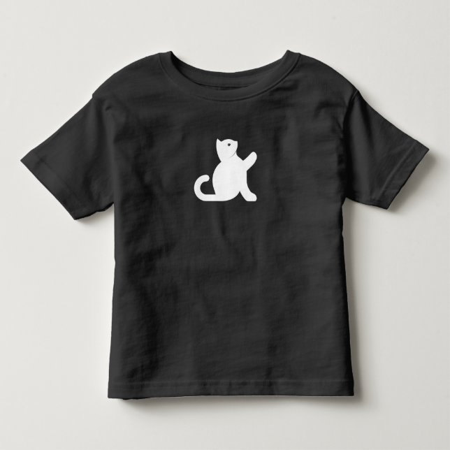 Cat Says Hello Toddler T-Shirt (Front)