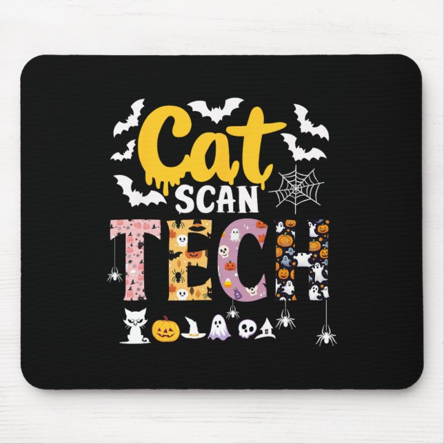 Cat Scan Ct Rad Tech Halloween Costume Spider Fly  Mouse Mat (Front)