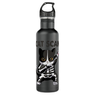 Cat Scan CT Scan Funny Cat X-Ray Pun Meme Rad Tech 710 Ml Water Bottle