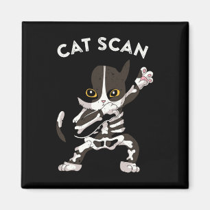 Cat Scan Ct Scan Funny Cat X-ray Pun Meme Rad Tech Magnet