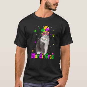 Cat Scottish Fold Mask Mardi Gras Carnivals Animal T-Shirt