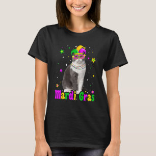Cat Scottish Fold Mask Mardi Gras Carnivals Animal T-Shirt