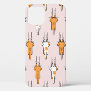 Cat scratch seamless pattern iPhone 12 case