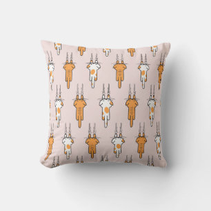Cat scratch seamless pattern cushion