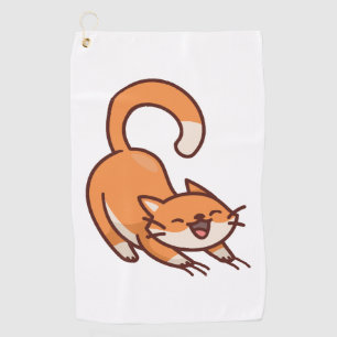 Cat Scratching Golf Towel