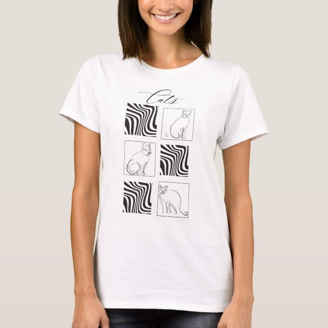 Cat Scribble T-Shirt (Front)