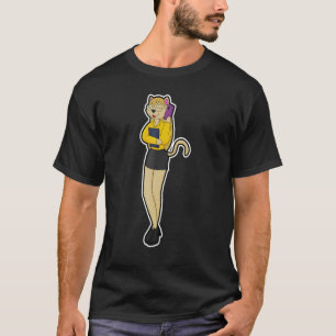 Cat Secretary Glasses T-Shirt