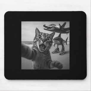 Cat Selfie Shark Crocodile Italian Brainrot Meme M Mouse Mat