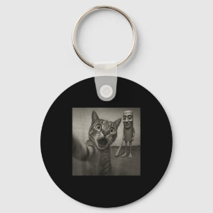 Cat Selfie Tung Tung Tung Sahur Italian Brainrot F Key Ring