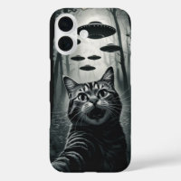 Cat Selfie UFO Abduction: Feline Alien Encounter