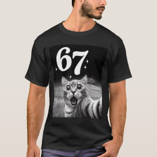 Cat Selfie With 67 Meme Funny Cats Graphic For Men T-Shirt