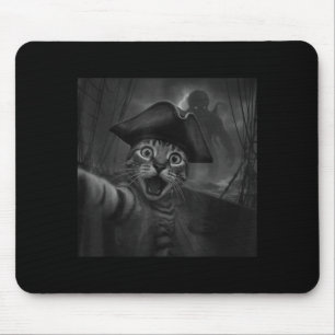 Cat Selfie With Cthulhu Cosmic Horror Funny Meme M Mouse Mat