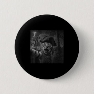 Cat Selfie With Kraken Octopus Funny Meme Men Wome 6 Cm Round Badge