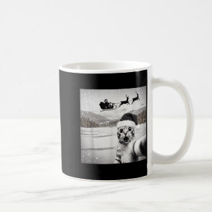 Cat Selfie With Santa For Men Women Kids  Coffee Mug
