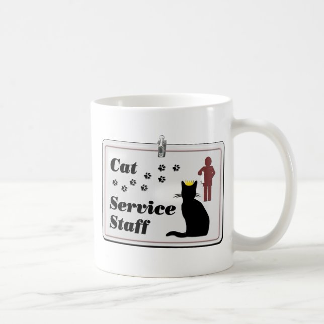 Cat Service Staff Mug (Right)